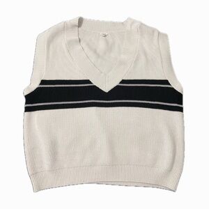 stripped sweater vest